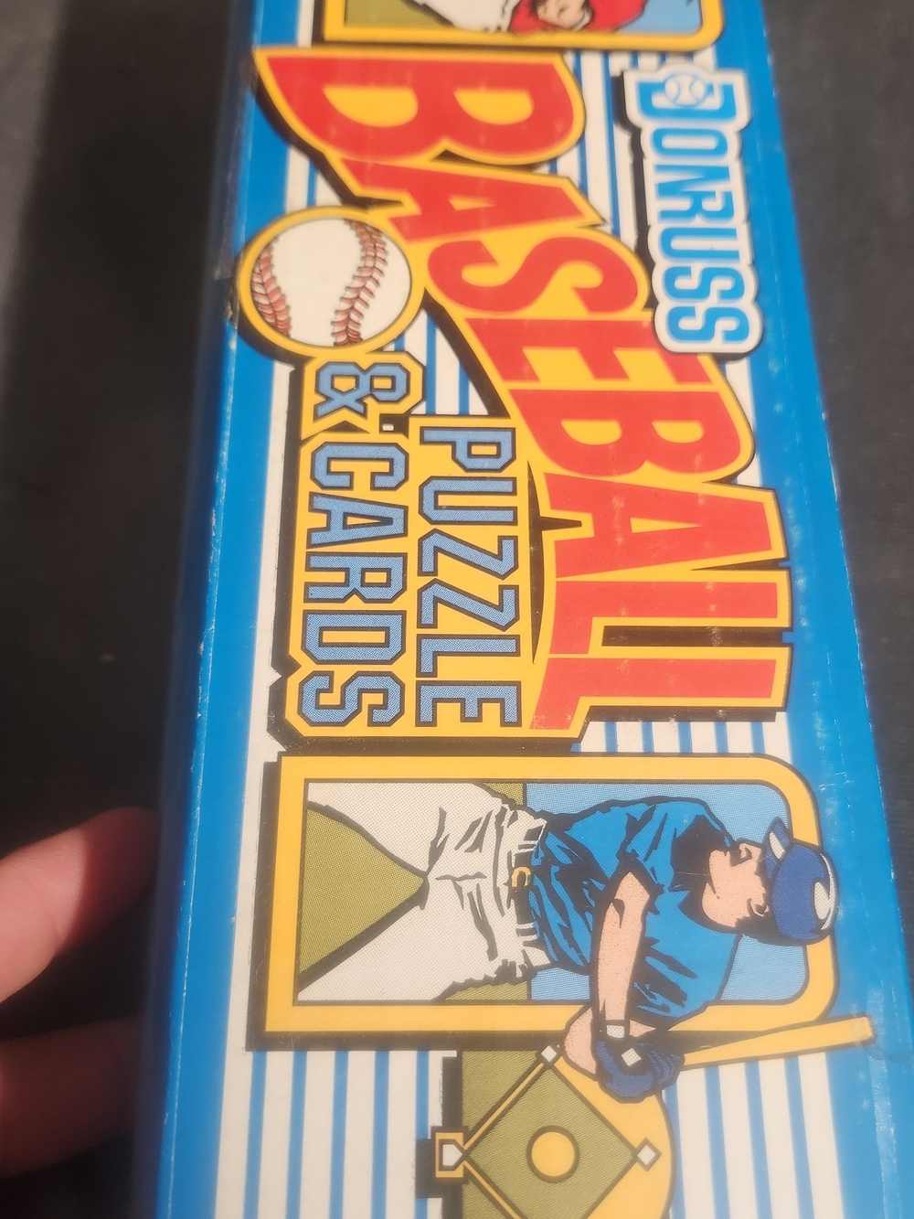 Russ Baseball Puzzle & Cards Game Box - Blue